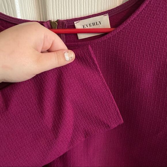 Everly Minimalist Shift Mini Dress / Tunic Top Women's Approx Size Large - Picture 3 of 5